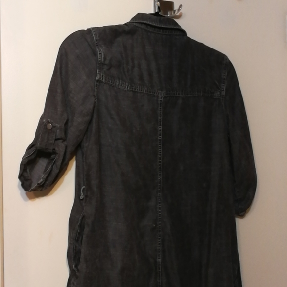 Dex Black Jean Shirt Dress - Picture 3 of 4